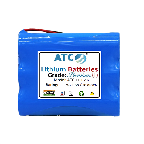 11.1V-2.6Ah NMC Premium Lithium Battery