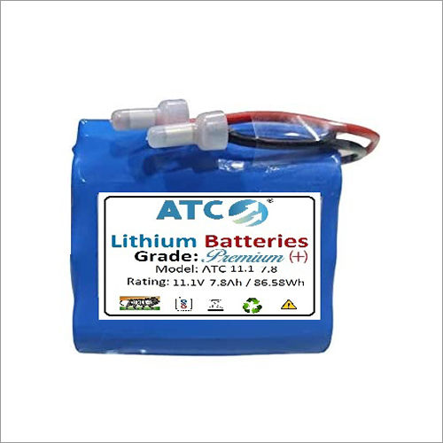 11.1V-7.8Ah NMC Premium Lithium Battery