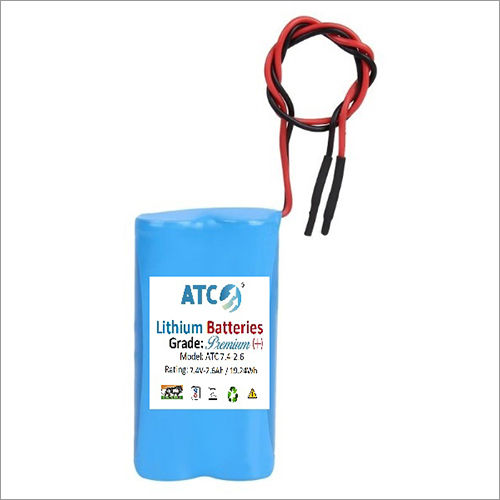 7.4V-2.6Ah NMC Premium Lithium Battery