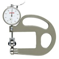 Peacock Hr-1 Dial Thickness Gauge - 0-15 Mm Range, Stainless Steel Build, Roller Type For Continuous Measurement Of Thin Objects