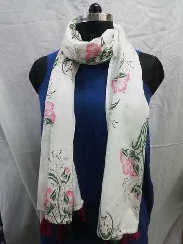 Hand Block Printed Cotton Stoles