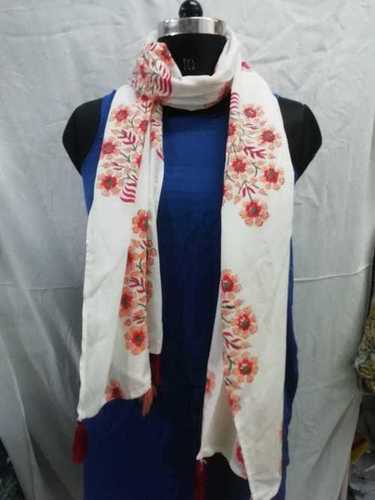 All Colour Flower Print Hand Block Printed Stoles