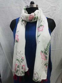 Flower Print Hand Block Printed Stoles