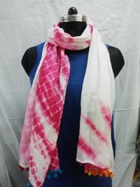 Indian  Handmade Tie Dyed Cotton Stoles