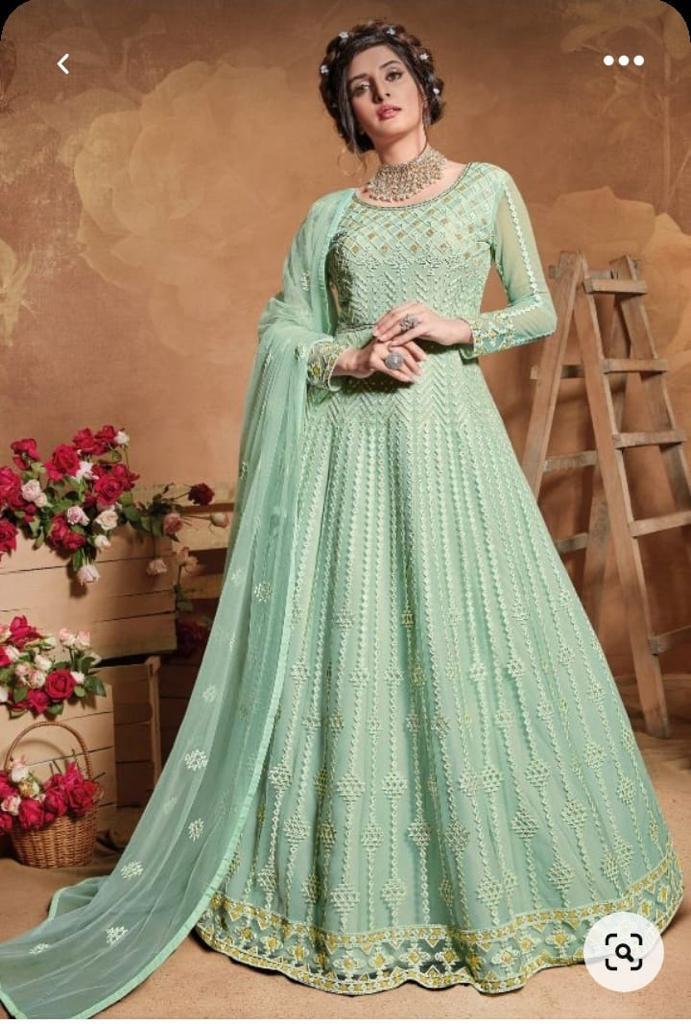 FANCY EMBROIDERY WORK GOWN  COLLECTION
