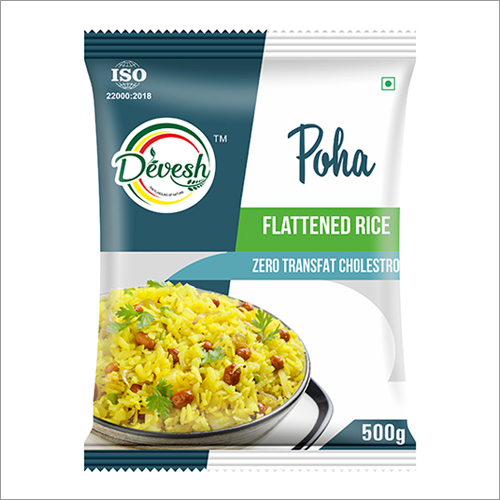 Poha - 500 GM Organic Beaten Rice, Food Grade Granules - Hygienically Packed for Freshness and Quality
