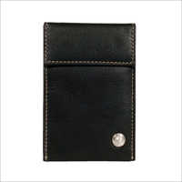 Black Leather Mobile Pouch Cover