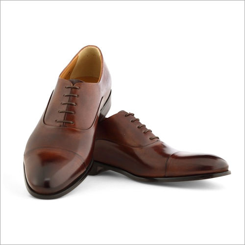 Mens Brown  Toe Cap  Shoes