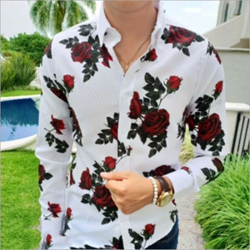 Available In Different Color Digital Printed Shirting Fabric