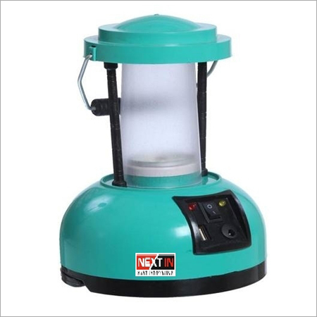 LED Lantern - Hard Plastic, 150x100mm, Teal | Bright Light, Durable Body, Easy Operation, Portable Design, Rechargeable Battery