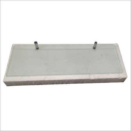 Rectangular Bathroom Glass Shelves