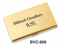 Golden Metal Card Holder