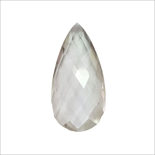 Pear Faceted Briolette Crystal Stone