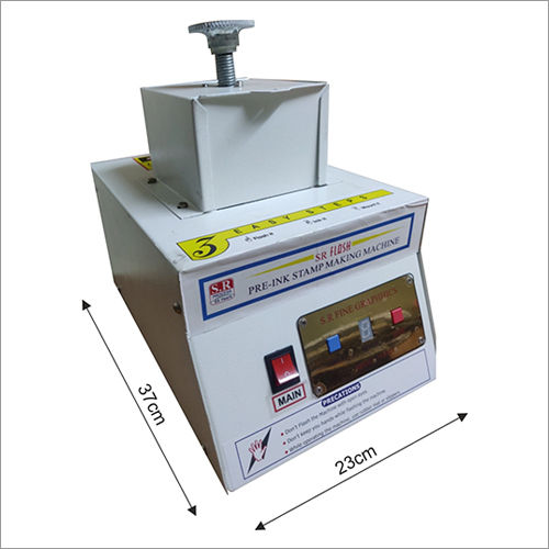 व्हाइट प्री इंक स्टैम्प मेकिंग मशीन