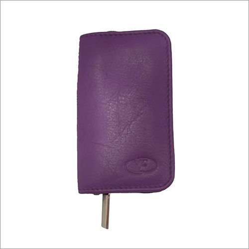 Purple Leather Manicure And Pedicure Case