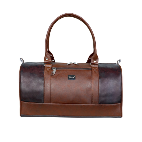 Brown Leatherette Duffle Bag Capacity: 25 Liter/Day