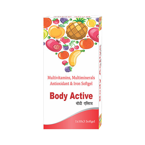 Body Active , Multivitamin ,Multimineral  Antioxidant & Iron Softgel Capsule