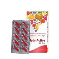 Body Active Multivitamin Multimineral Antioxidant Iron Softgel Capsule - Drug Type: General Medicines
