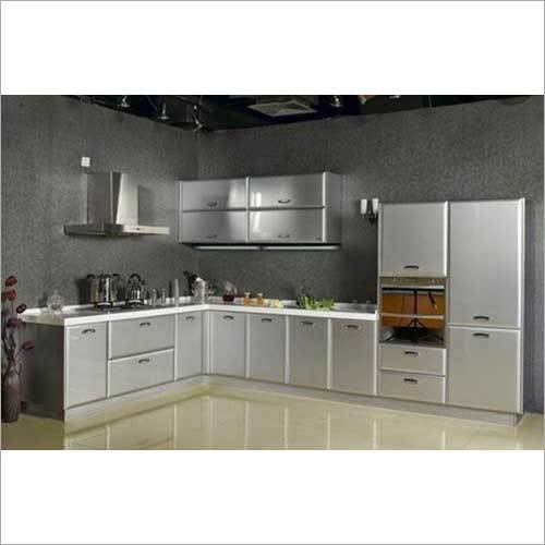 L Shape Stainless Steel Kitchen