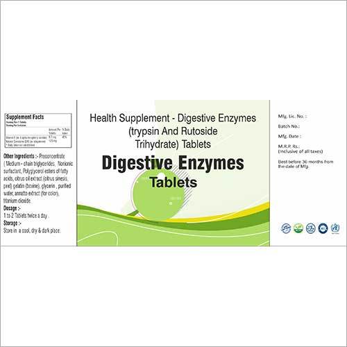 Health Supplement Digestive Enzymes Trypsin And Rutoside Trihydrate Tablets