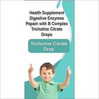 Health Supplement Digestive Enzymes Papain With B Complex Tricholine Citrate Drop