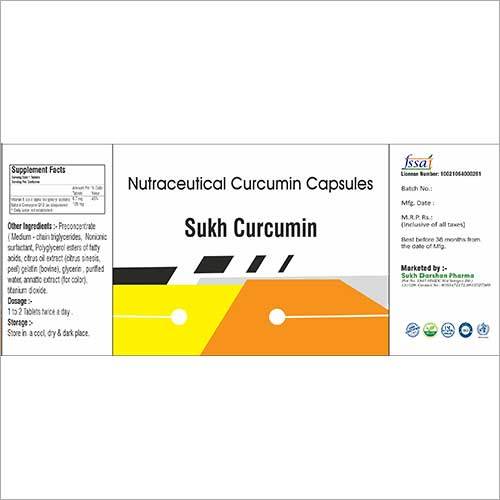 Nutraceutical Curcumin Capsules By SUKHDARSHAN PHARMACY