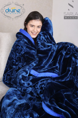 Jalsa Solid Cloudy Blanket ( Luxurious Soft Mink Blanket)