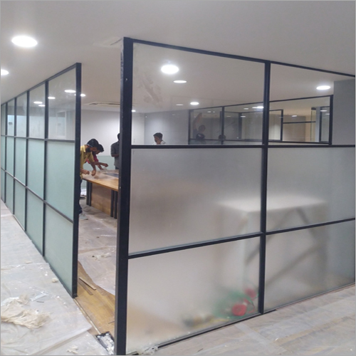 Solid Sleek Glass Partition