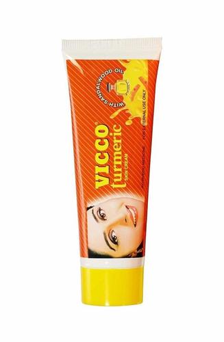 Vicco Turmeric Ayurvedic Skin Cream With Sandalwood Oil - 50Gm Age Group: Adults