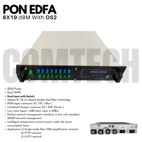 PON EDFA 8X19 dBM With OS2