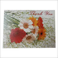 Blank Thank You Greeting Card