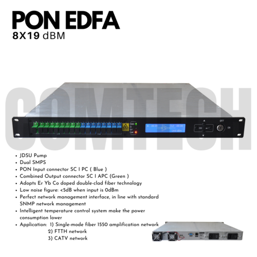 PON EDFA 8X19 dBm Comtech Digitronics