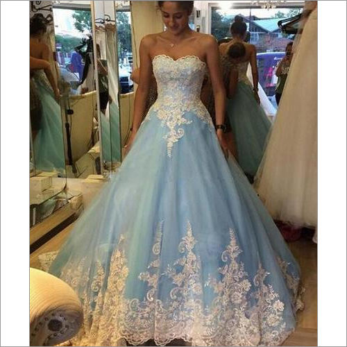 Ladies Light Blue Gown