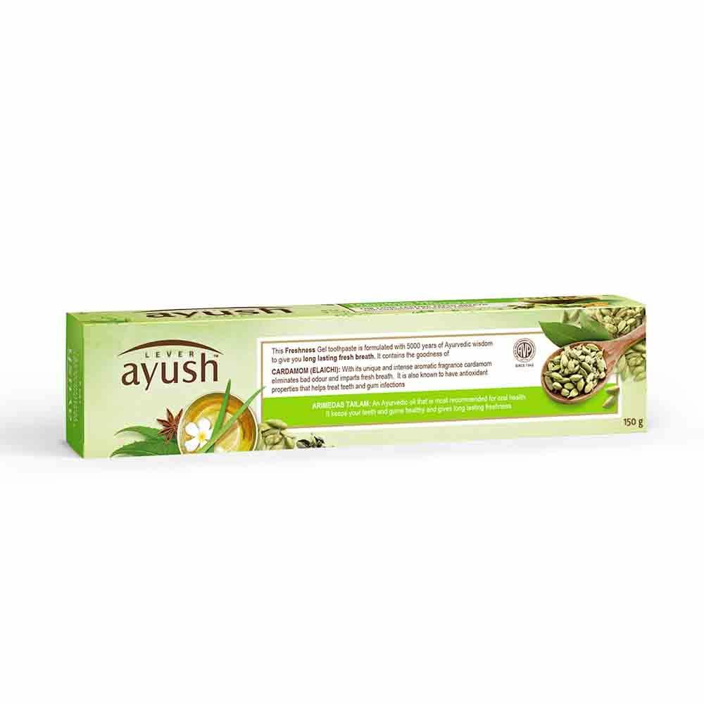 Ayush Freshness Gel Toothpaste (Cardamom) - 150 g