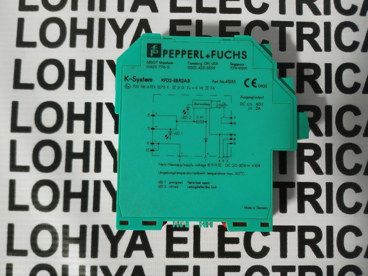 PEPPERL + FUCHS POWER MODULE KFD2-EB.R2A.B