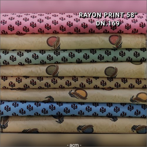 58 Inch Rayon Print Fabric