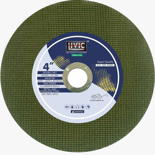 4 inch cutting wheel green line