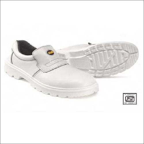 White Leather Safety Shoes