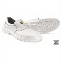 White Leather Safety Shoes