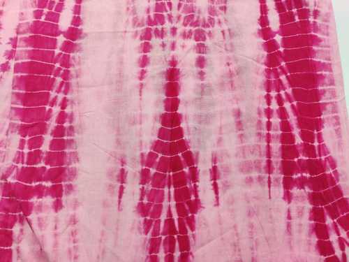 Tie and dyed cotton fabric