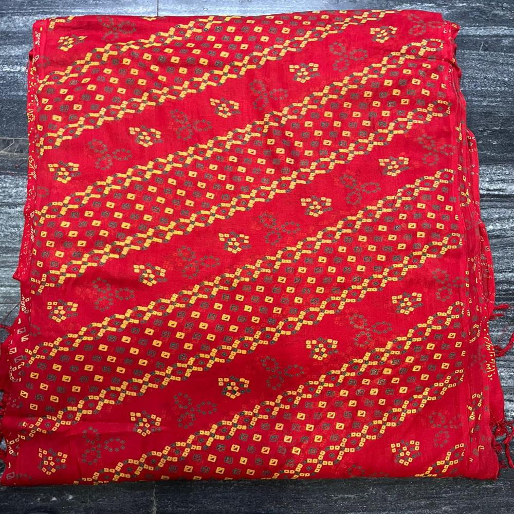 30 X 80 Inch Discharge Stole - Pattern: Printed
