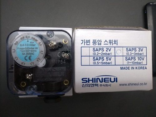 SHINEUI AIR PRESSURE SWITCH 0.4-3 MBAR