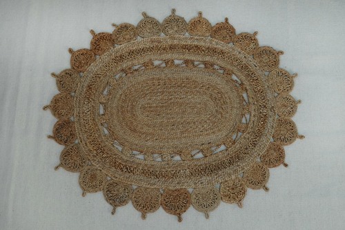 Hand Woven Jute Braided Round Carpet