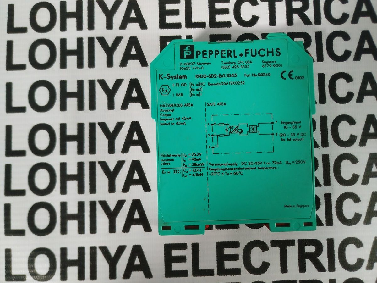 PEPPERL + FUCHS Power Module KFDO-SD2-EX1.1045