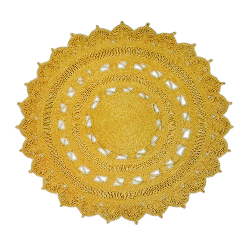 Hand Woven Jute Braided Round Carpet
