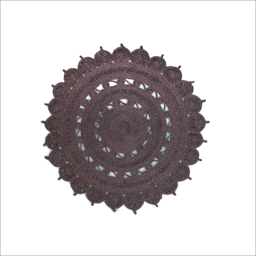 Hand Woven Jute Braided Round Carpet
