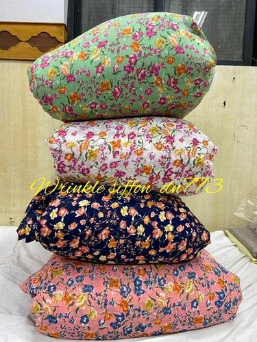 4 Colour Georgette Printed Fabric