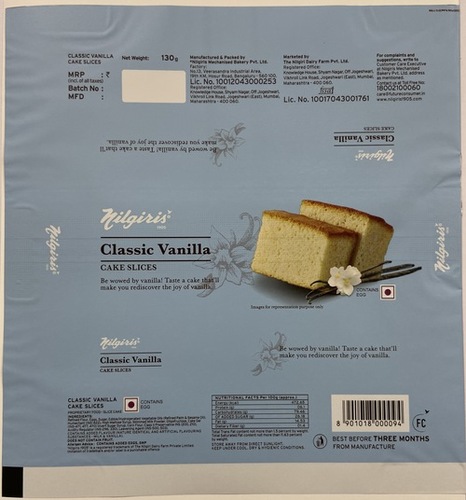 Nilgiris Classic Vannila - Cake Slices Pouches