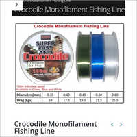 Fishing Line - Monofilament Material, Thickness Options 0.33 Mm, 0.40 Mm, 0.50 Mm , Available In Vibrant Green & Blue, Circular Spool Design