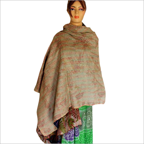 Multicolor Silk Reversible Shawl